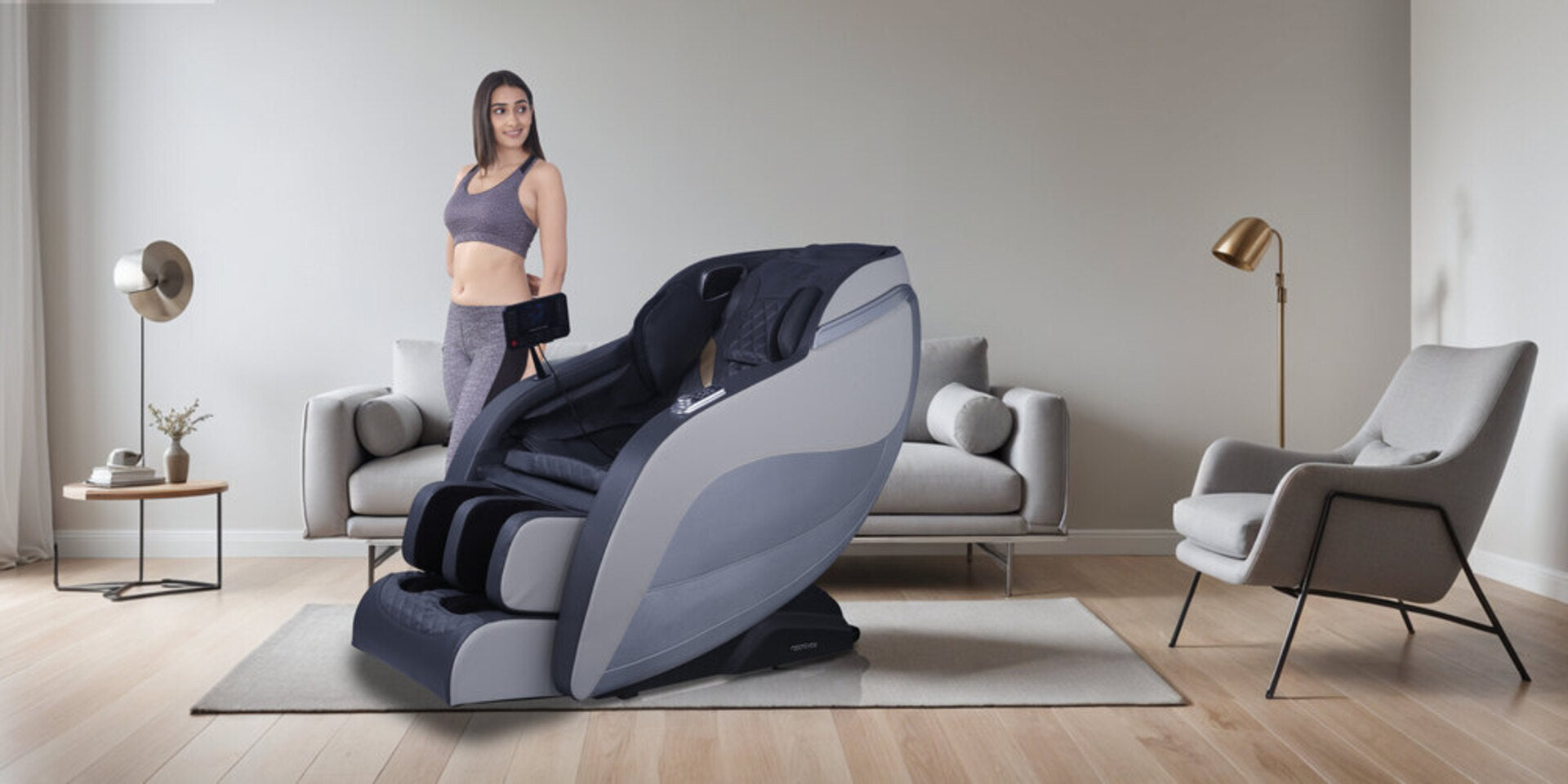 Un fotoliu masaj ឆ្លាតវៃ៖ អ្វីទៅជាកម្មវិធី ultimul folosit?