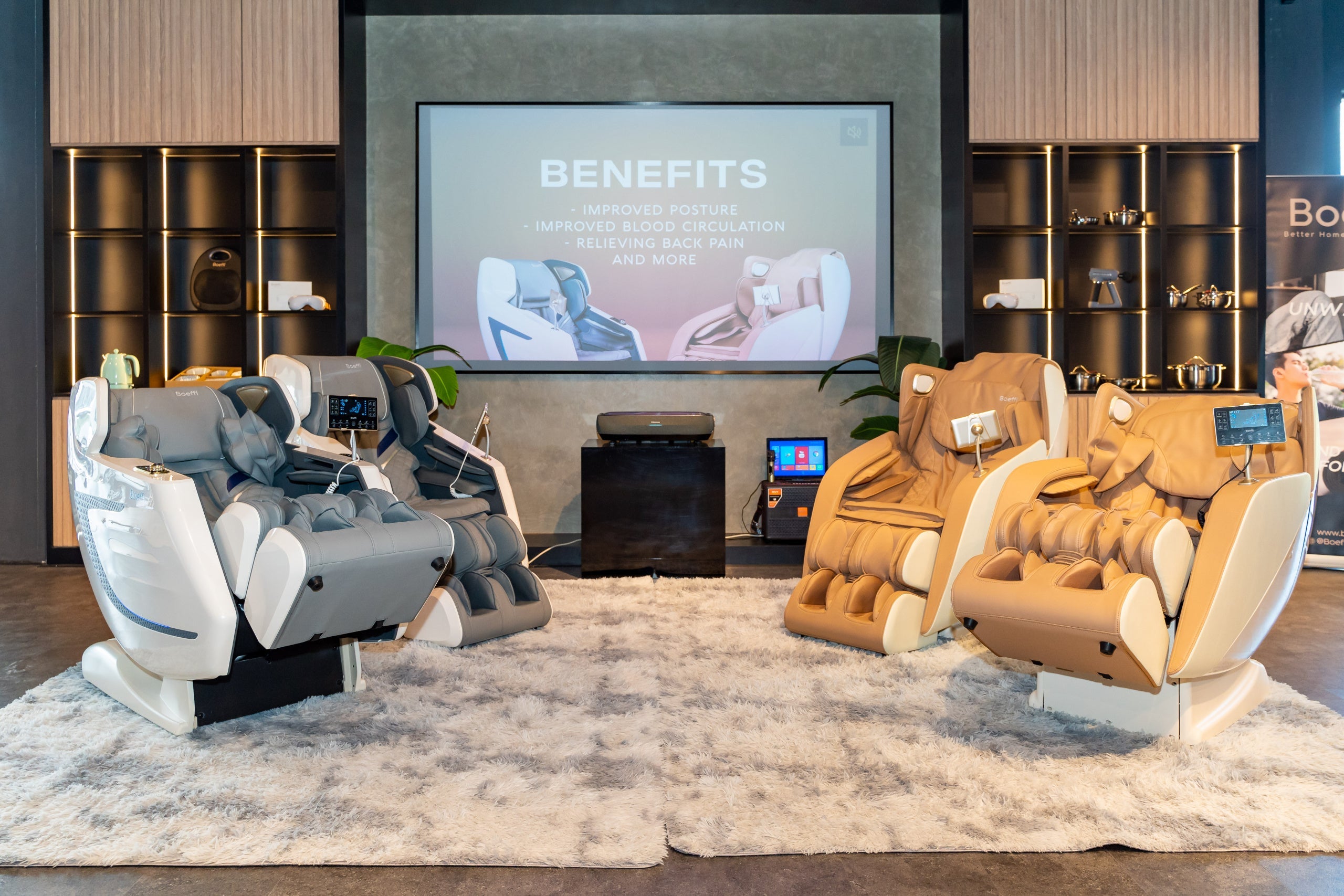 របៀបដែលនិន្នាការសុខភាពសកលមានឥទ្ធិពលលើការរចនាកៅអីម៉ាស្សា